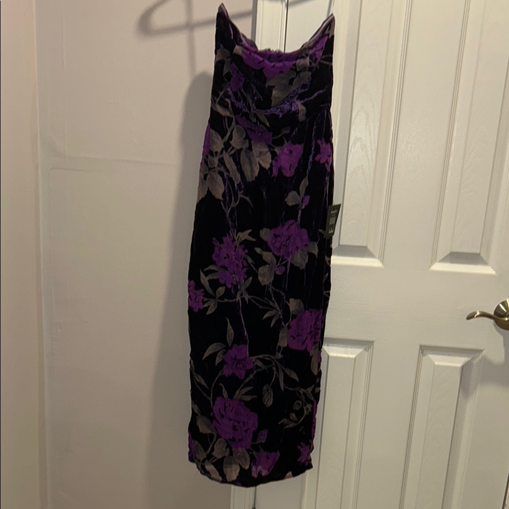 Lulu's Purple Black Sheath Cocktail Dress